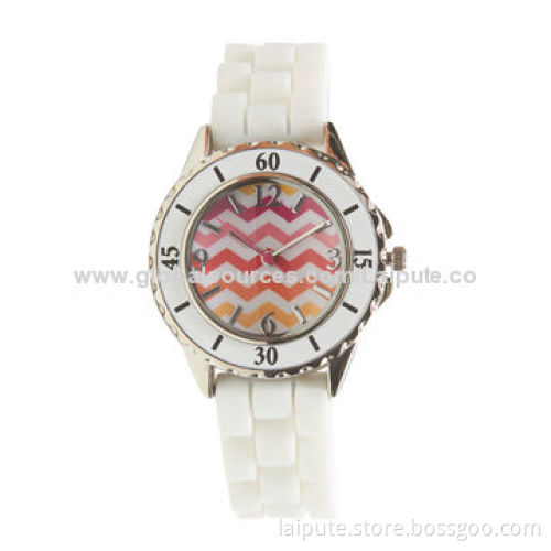 Fashion Ladies' Silicone Watch with Japan MovementNew